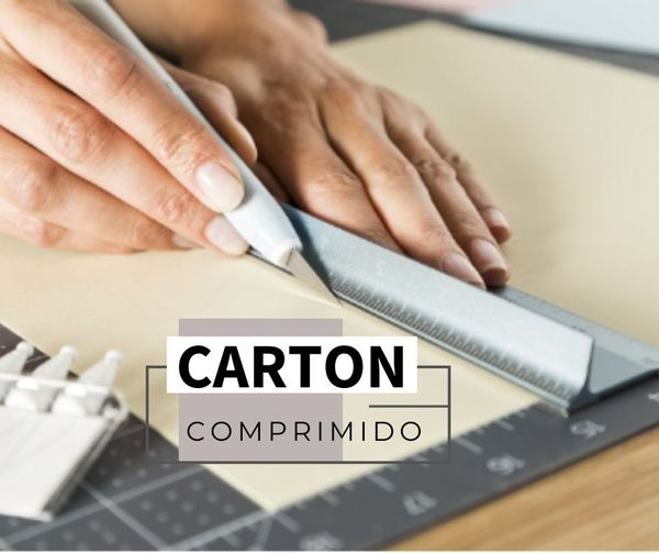 Cartón Comprimido - Cartón Gris